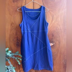Athleta Tank dress. Mini Dress Organic Cotton stretchy.Royal blue periwinkle